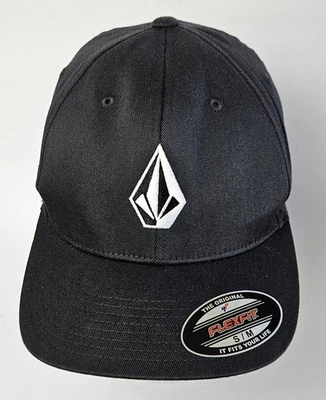 Volcom Full Stone Flexfit Black Hat Youth One Size - Image 1 of 4
