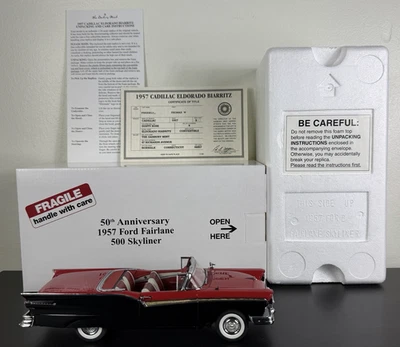 Danbury Mint 1957 Ford Fairlane 500 Skyliner 50th Anniversary Diecast - MINT - Image 1 of 4