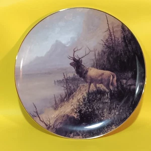 BNSF Railway plate 1996 "Jackson Lake"  23k gold trim - Nice Addition 2 collect - Picture 1 of 3