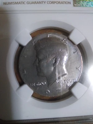 Kennedy 1974 medio dólar golpeado en Taiwán $5 planchet NGC MS 64 Foto 1 de 3
