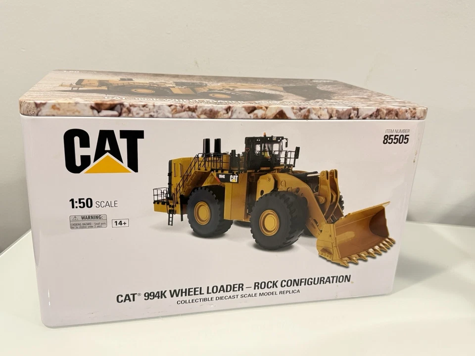 1/50 Scale CAT 994K Wheel Loader w/ Rock Bucket by Diecast Masters 85505 USED!!! - Image 1 of 4