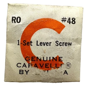 Caravelle RO SET LEVER SCREW Watch Material Part No. 48 Citizen 0150 VTG NOS - Picture 1 of 1