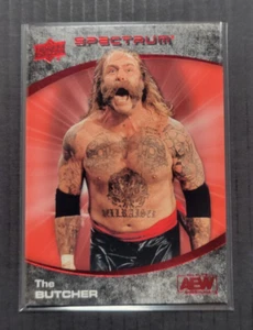 2021 Upper Deck AEW Spectrum The Butcher Red #ed 38/50 - Picture 1 of 2