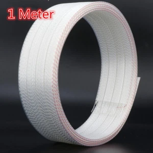 Audiophile HiFi Speaker Cables Flat Silver Plated 4N OFC Copper Loudspeaker Wire - Picture 1 of 11