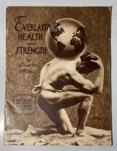 Folleto Folleto de Fortaleza de la Salud Eterna Charles Atlas de Culturismo de Colección - Imagen 1 de 5