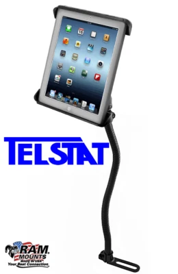 No Drill Seat RAM Mount for iPad, iPad Mini,  7" Tablets, iPhone X, 8, 7 Plus - Image 1 of 4