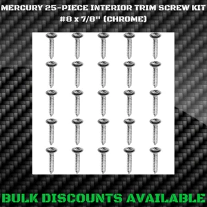 1955+ Mercury Montclair Interior Panel Dash Bezel Pillar Molding Trim CHROME OEM - Foto 1 di 3