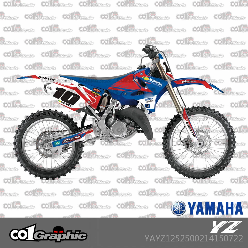 KIT COMPLETO CALCOMANÍAS GRÁFICAS PEGATINAS PARA YAMAHA YZ 125/250 2002-2014 Foto 1 de 1