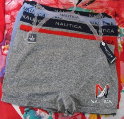 5 NEW NT3035 5PKA MICROFIBER SIGNATURE WAIST SEAMLESS BOYLEG PANTIES 1X - Image 1 of 2