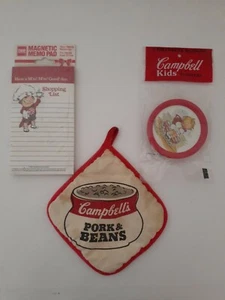 Vintage Campbell's Soup Lot Memo Pad Hot Pad Coasters - Picture 1 of 6