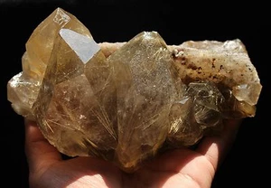1470g Nuevo Hallazgo NATURAL Transparente Oro RUTILADO CUARZO Cristal Racimo Espécimen - Imagen 1 de 12