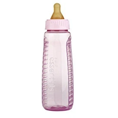 Gerber First Essentials Baby Bottle, Latex Nipple, 9 oz | Pink, FREE SHIPPING - Image 1 of 3