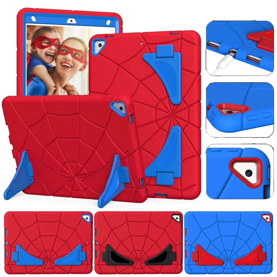 Avengers Spider-Man Kids Shockproof Case For iPad 6 7 8 9 10th Air 2 4 5 Pro 11 - Image 1 of 4