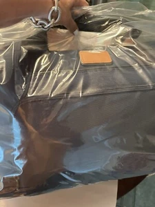 Cartera de viaje Tumi Alpha 3 doble expansión azul marino tostado lona $550 - Imagen 1 de 3