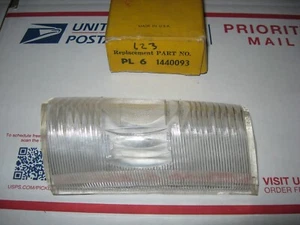 53 PLYMOUTH RIGHT PARKING LAMP LENS VINTAGE REPLACEMENT EARLY TYPE 1440093 NORS - Picture 1 of 4