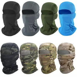 Men Women Tactical Cycling Balaclava Full Face Mask UV Protection Ski Sun Hood - Picture 1 of 85