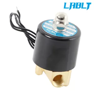 LABLT 2 Vie Elettrovalvola Aria Acqua N/C Gasolio 12v 220v BSP 1/4'' DC DN8 - Foto 1 di 11