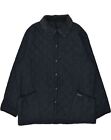 BARBOUR Mens Quilted Jacket UK 44 2XL Navy Blue Nylon AG09