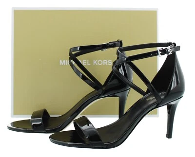 Michael Kors Ava Mid Sandal, Women's Leather Strappy 3.25" Pump Heels - Image 1 of 4