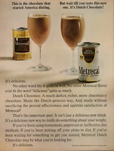 1964 Metrecal Diet Slim Comida Bebida Anuncio Impreso Vintage Bebida Chocolate Holandesa EE. UU. - Imagen 1 de 9