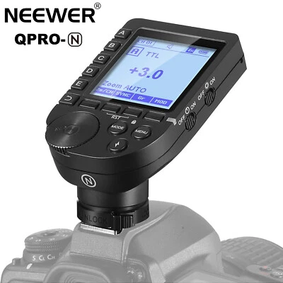 NEEWER QPRO-N QPRON TTL HSS Wireless Flash Trigger Transmitter for Nikon Cameras - Image 1 of 4