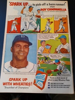 Quadrinhos Walt Disney 7/1954 com quadrinhos Roy Campanella Wheaties excelente - sem etiquetas - Imagem 1 de 2