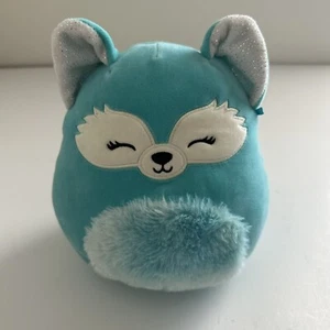 Squishmallows DABNEY THE AQUA BLUE FOX Fuzzy Belly 8"" 9"" Kellytoy Plüschtier - Bild 1 von 4