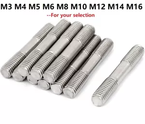M6 6mm Double End Threaded Stud Bar Rod Bolts 304 (A2) Stainless Steel Screws - Picture 1 of 6