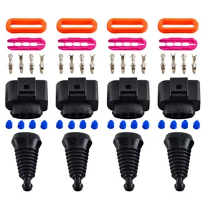 4 Set Ignition Coil Wiring Harness Connector Repair Kit For Audi A6 VW 1J0998724 - Picture 1 of 5