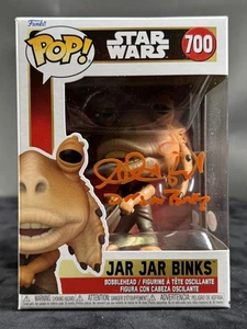 AHMED BEST SIGNED JAR JAR BINKS FUNKO POP VINYL FIGURE STAR WARS JSA WITNESS - Picture 1 of 6