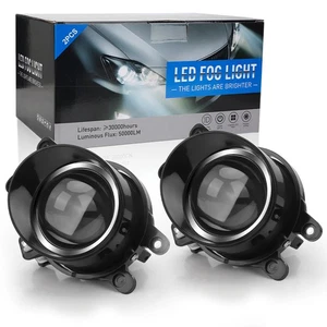 3.0 inch Bi LED Fog Light Projector Lens Retrofit for Toyota Corolla Camry RAV4 - Picture 1 of 15