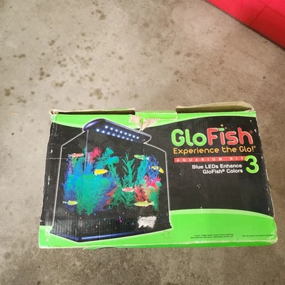 The GloFish Aquarium Kit A 3-gallon Tank Kit. Made In 2015 Never Used with Box - Image 1 of 2