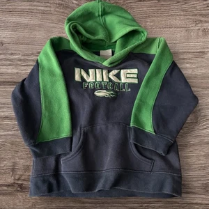 Vintage Nike Fleece Pullover Hoodie Sweatshirt Baby Toddler 4T Green - Picture 1 of 3