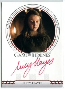 LUCY HAYES como Kitty Frey GOT Juego de Tronos SIGIL AUTO Autógrafo - Imagen 1 de 1