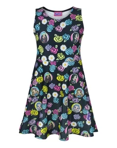 Bratz Black Short Sleeve Skater Dress Girls - Picture 1 of 20