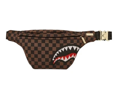 Bolso Bandolera Sprayground Tejido Tiburones en París 2.0 🔥 Elegante Diseñador Cerradura Dorada Foto 1 de 4