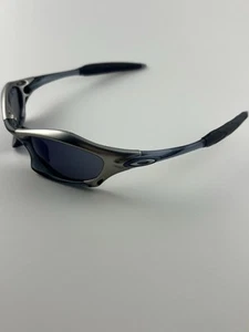 Lente Oakley Splice FMJ + Marco Negro Cristal Iridio Hielo 03-723 Iconos Plateados RARO - Imagen 1 de 11