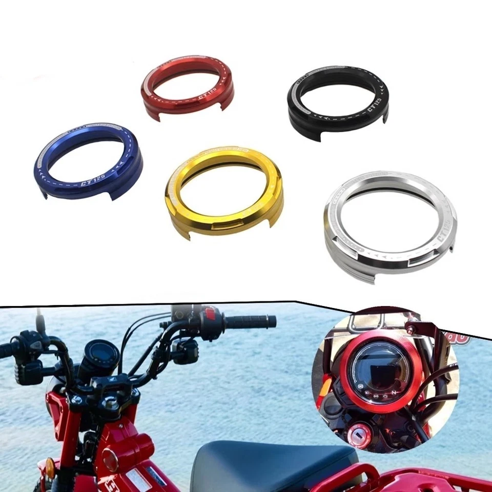 Aluminum Speedometer Gauge Meter Ring Cover For Honda CT125 Ducks125 2022-2024 - Imagem 1 de 4