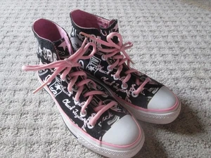 Zapatillas altas Converse negras/rosa/blancas CHUCK TAYLOR para hombre 4 para mujer 6 - Imagen 1 de 5