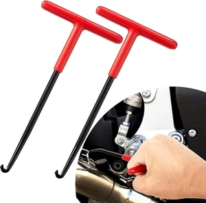 2x Everest Exhaust Spring Hook Tool Puller T-handle Style Motorcycle Dirt Bike - Picture 1 of 15