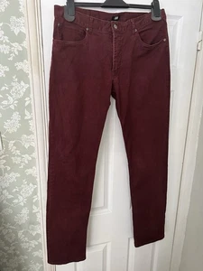 H&M Chinos Burgundy Colour Men’s Size 34 Regular - Imagen 1 de 7
