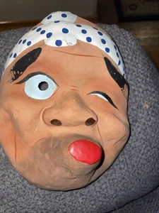 Japanese HARIKO HYOTTOKO Mask Vintage KAGURA Paper Mache - Picture 1 of 9