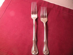 Reed & Barton 18-8 Stainless BRISTOL Glossy 1 Dinner Fork & 1 Salad Fork - Picture 1 of 5