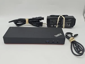 Lenovo ThinkPad Thunderbolt 3 Gen 2 Dock DK 1841 W/ 3 CABLES, 230W POWER SUPPLY - Afbeelding 1 van 16