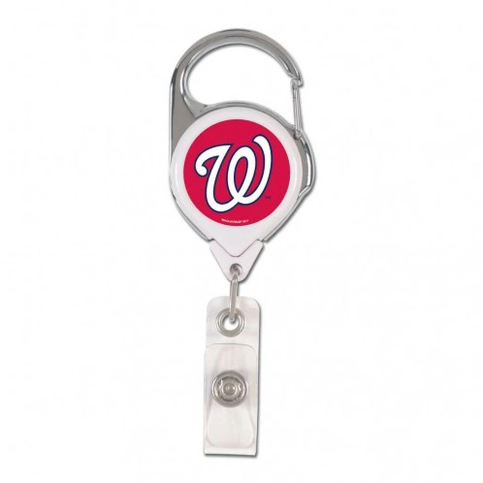 Washington Nationals Retractable Metal Badge Holder [NEW] MLB Key Chain ID Ring - Image 1 of 1
