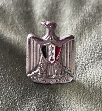 IRAQ ARMY LARGE EAGLE CAP BADGE PIN INSIGNIA SILVER 1991-pre 2003 Era