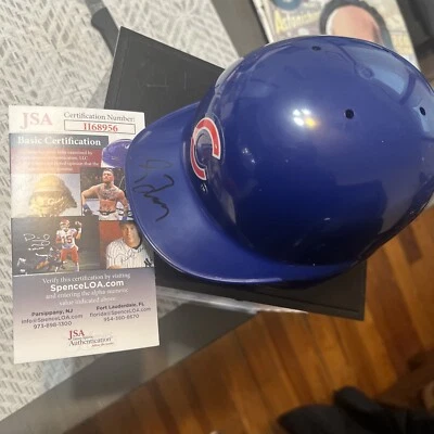 GREG MADDUX Autographed Signed Chicago Cubs Mini Batting Helmet JSA#II68956 - Image 1 of 4