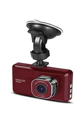 Cámara de tablero Minolta MNCD37 3 pulgadas 1080p FHD LCD pantalla roja Foto 1 de 2