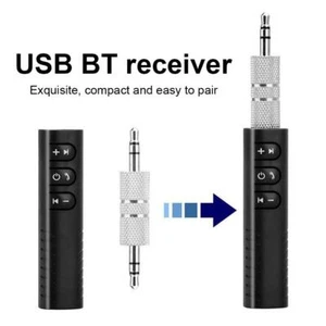 .Bluetooth Wireless Receiver Transmitter Adapter For Car Aux Jack 3.5mm~ - Afbeelding 1 van 16