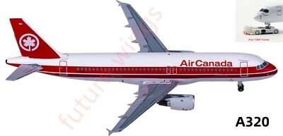1:400 AeroClassics AC411253 Air Canada A320 C-FDQQ Aircraft Model+Free Tractor - Image 1 of 4